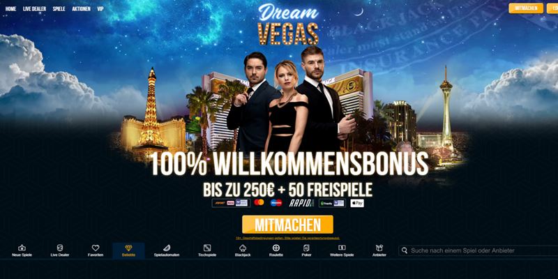 Dream Vegas Casino Test