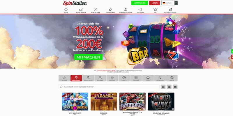 SpinStation Casino Test