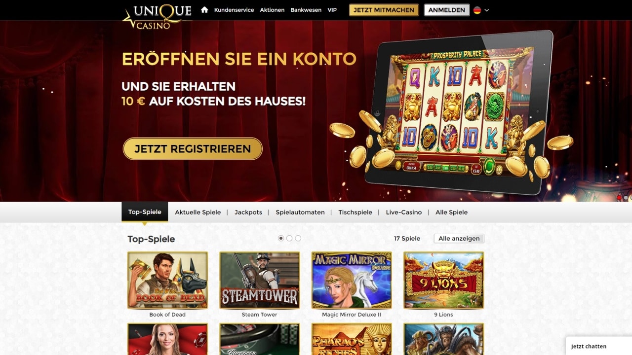 Ecco un modo rapido per risolvere un problema con Unique Casino 10€ No Deposit Bonus