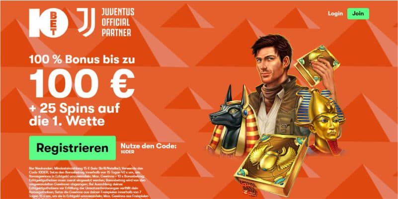 10bet Freispiele Bonus