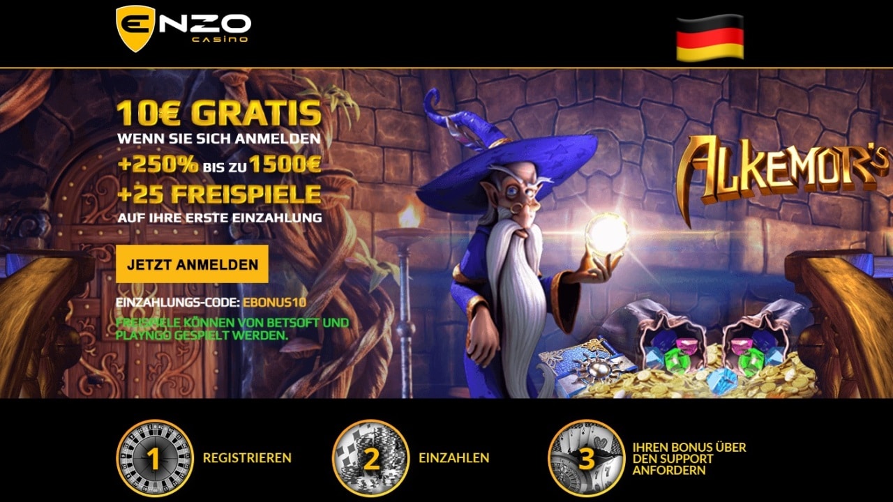 Enzo Casino Bonus ohne Einzahlung