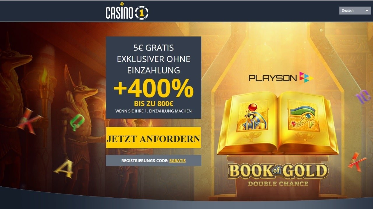 Casino1 Club Bonus ohne Einzahlung