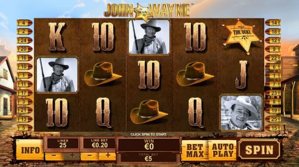John Wayne Spielautomaten Playtech