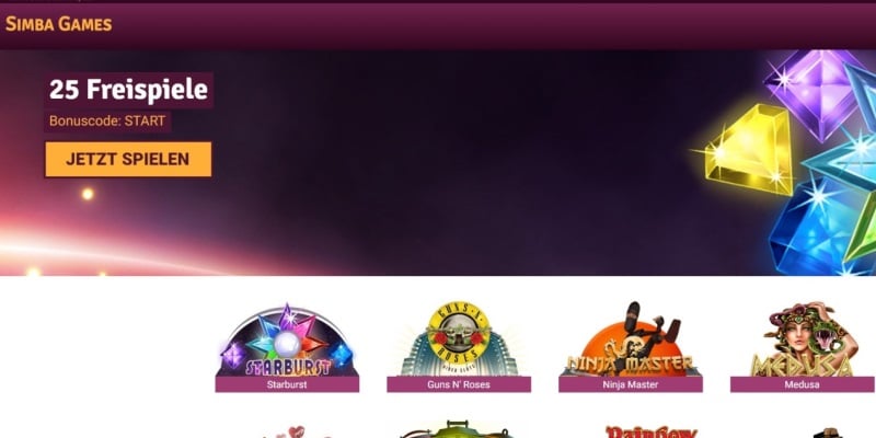 Simba Games Casino Freispiele gratis