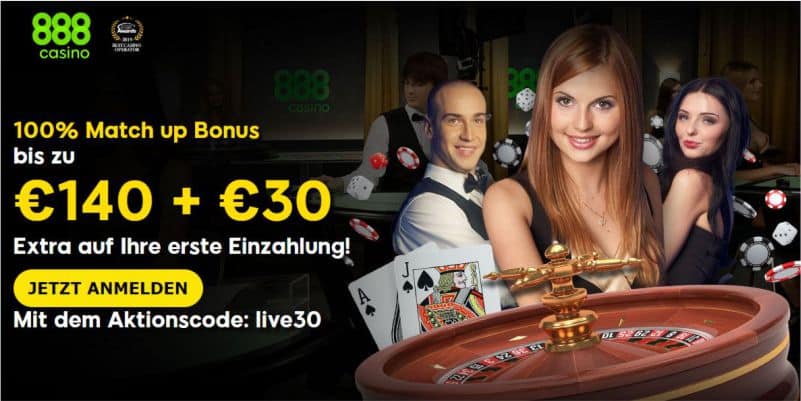 888 Live Casino Bonus neu