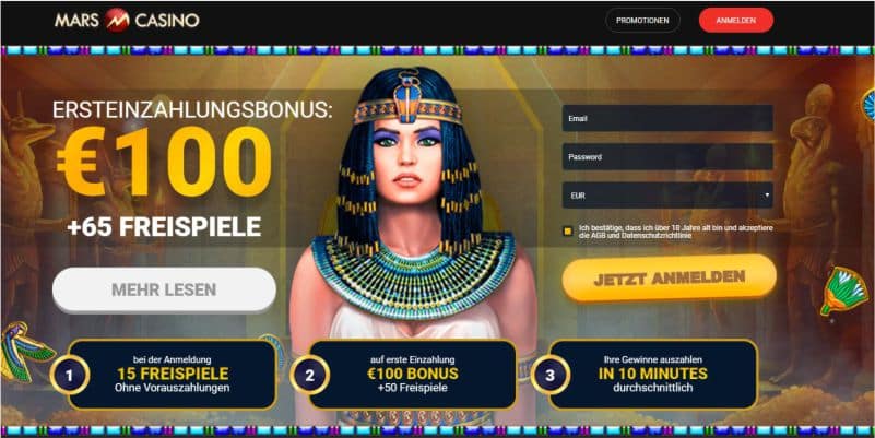 Mars Casino Bonus neu