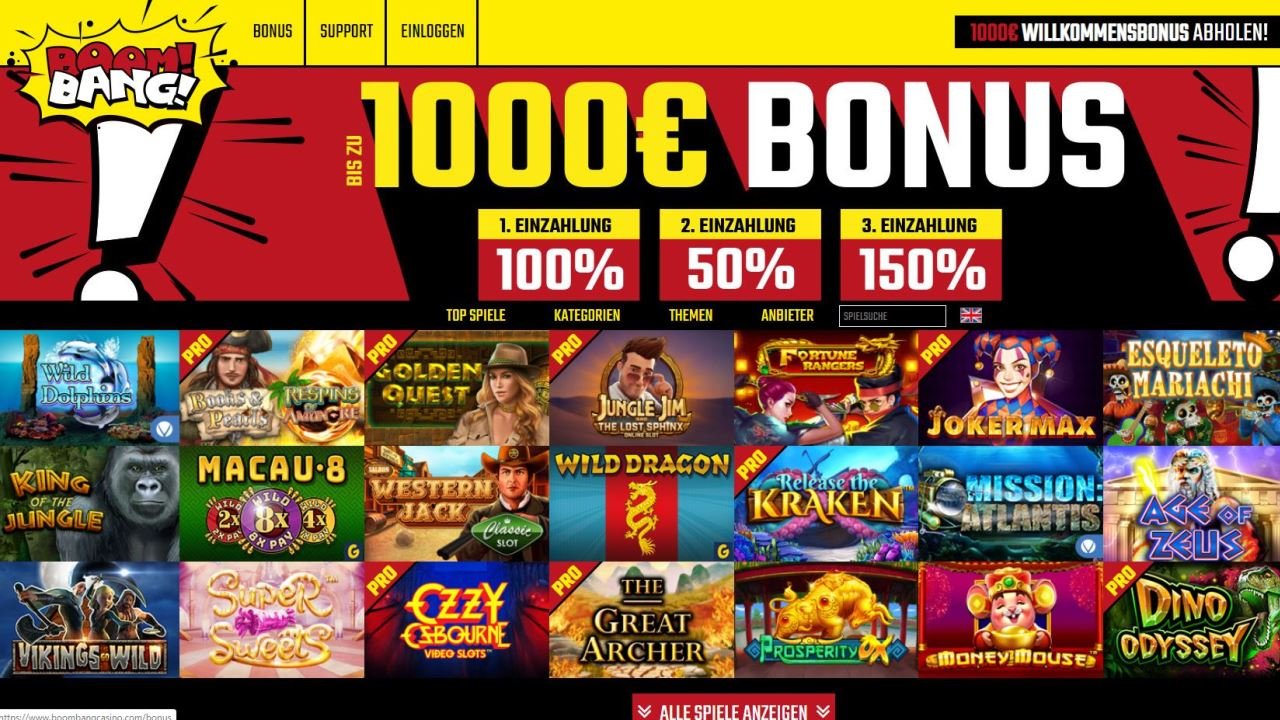 BoomBang Casino im Test