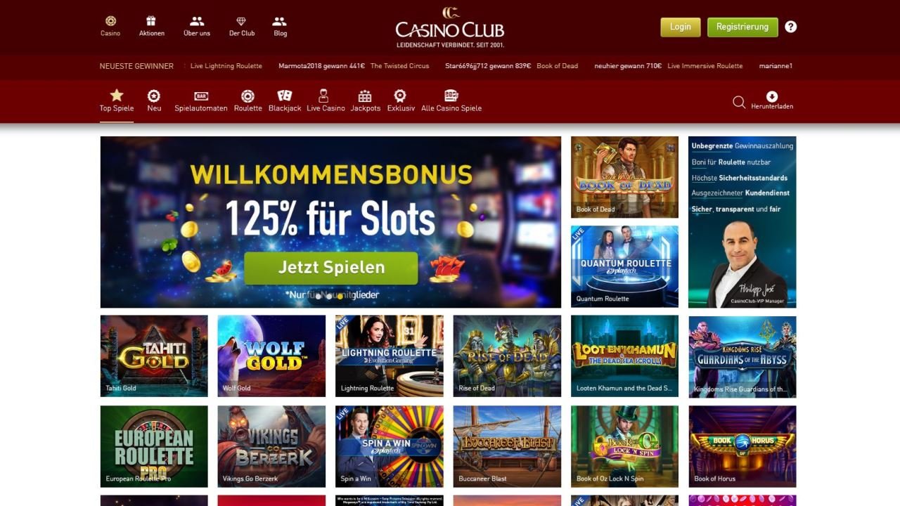 Casino Club Casino im Test