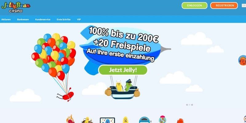 Jelly Bean Casino Freispiele ohne Einzahlung sofort