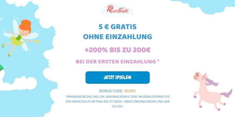 Reeltastic Casino Bonus ohne Einzahlung