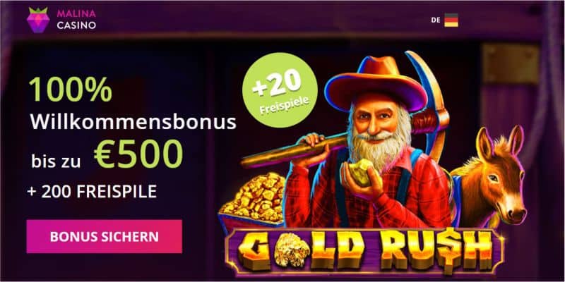 Malina Casino Bonus neu