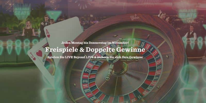 Freispiele im Mr. Green Live Casino