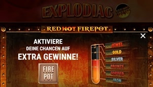 Explodiac Spielautomat REd Hot Firepot