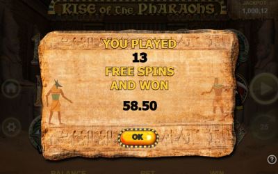 Freispiele ohne Einzahlung für Rise of the Pharaoh