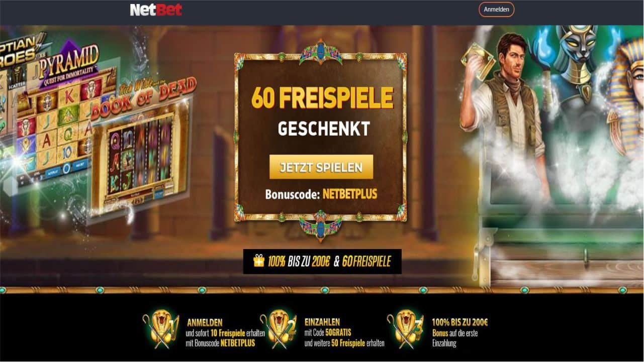 Netbet Freispiele ohne Einzahlung