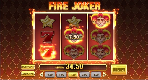 Fire Joker Spielautomat Symbole