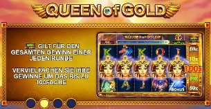 Queen of Gold Slot - Multiplier Feature