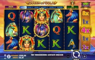 Queen of Gold Spielautomat kostenlos spielen