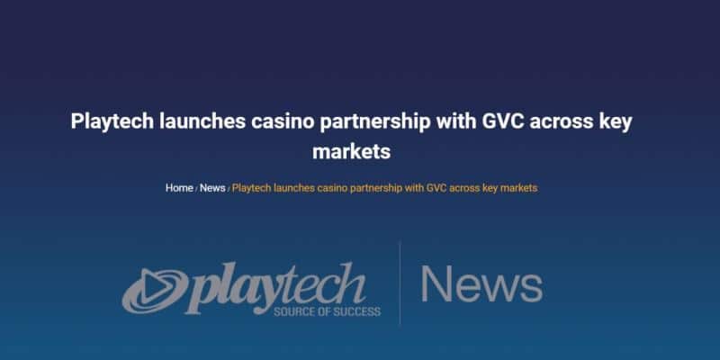 Playtech und GVC Holdings