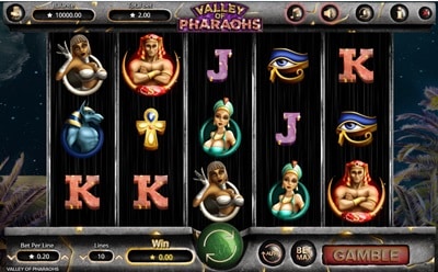 Valley of the Pharaoes Slot Symbole