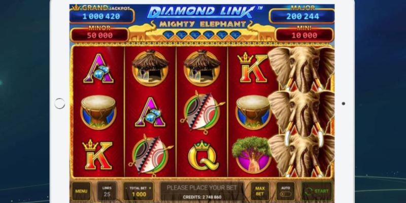 Diamond Link Mighty Elephant Spielautomaten