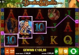 Books and Bulls Spielautomat Gewinn