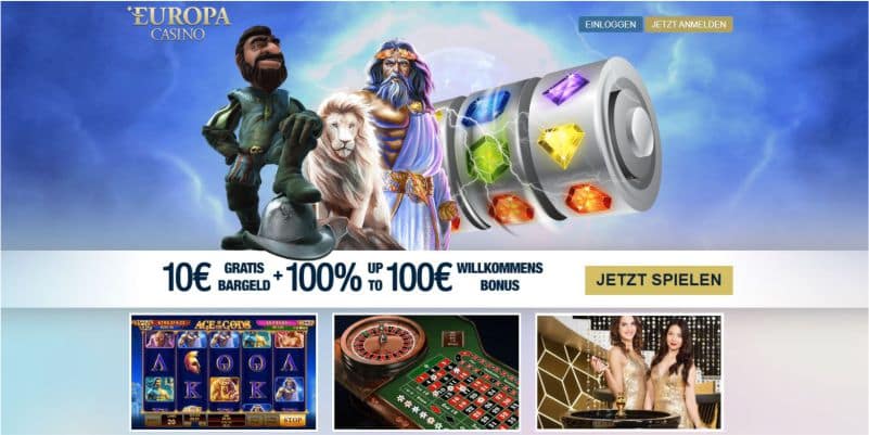 Europa Casino Bonus ohne Einzahlung