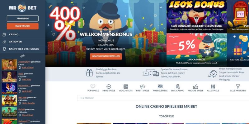 Mr Bet Casino Bonus