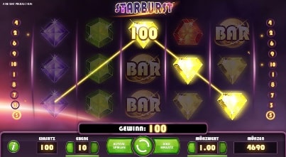 Starburst Slot Gewinn