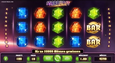 Starburst Slot Symbole