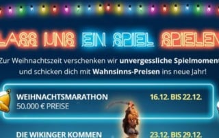 Adventskalender im Sunmaker Casino