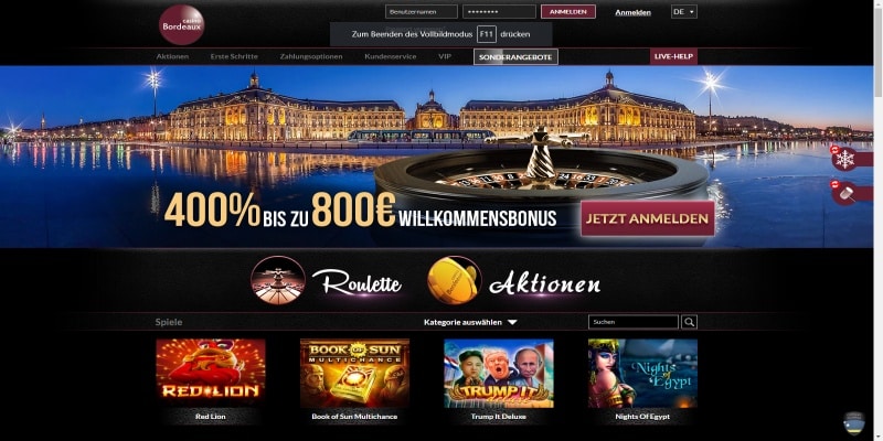 Bordeaux Casino Test