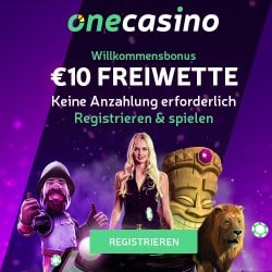 One Casino 10 Euro Bonus ohne Einzahlung