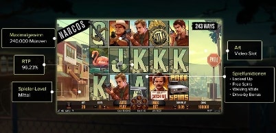 Narcos Video Slot kostenlos spielen - Überblick