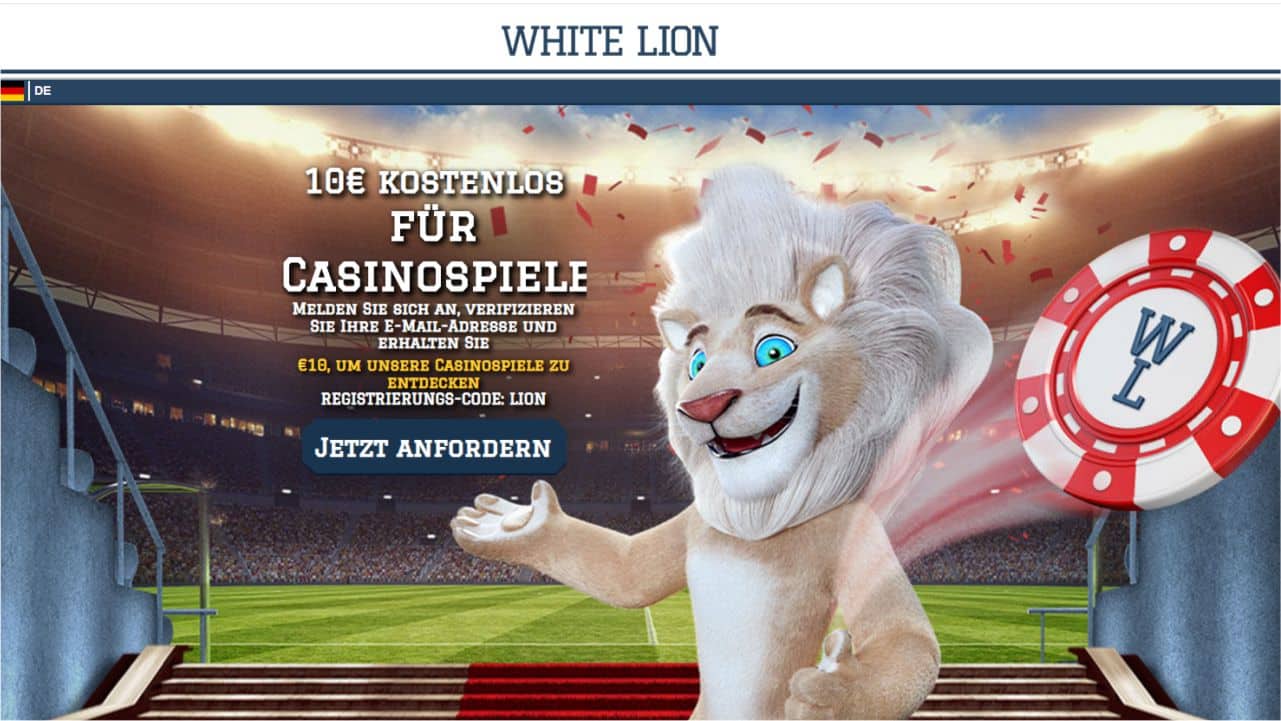 White Lion Casino No Deposit Bonus