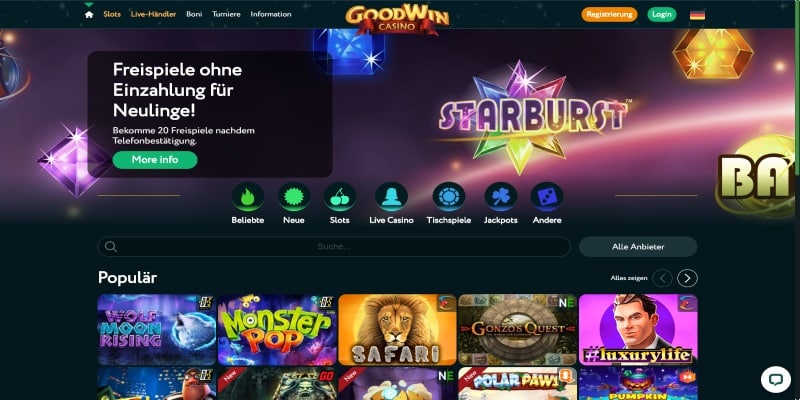 GoodWin Casino Test