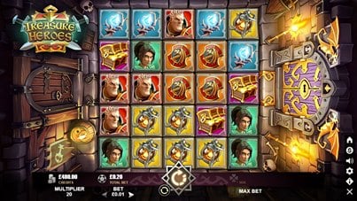 Treasure Heroes Spielautomat Rabcat - Symbole