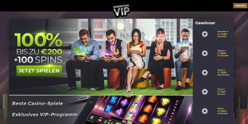 Generation VIP Casino Test
