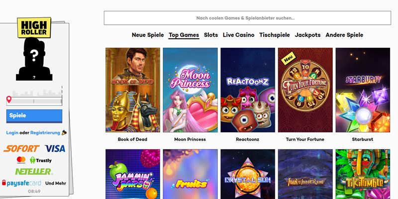 HighRoller Casino Test