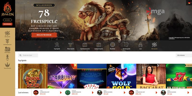 Avalon78 Casino Test