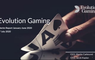 Evolution Gaming verdoppelt Gewinn