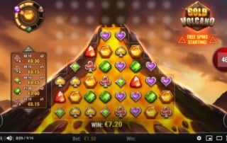Gold Volcano Spielautomat von Play `n GO