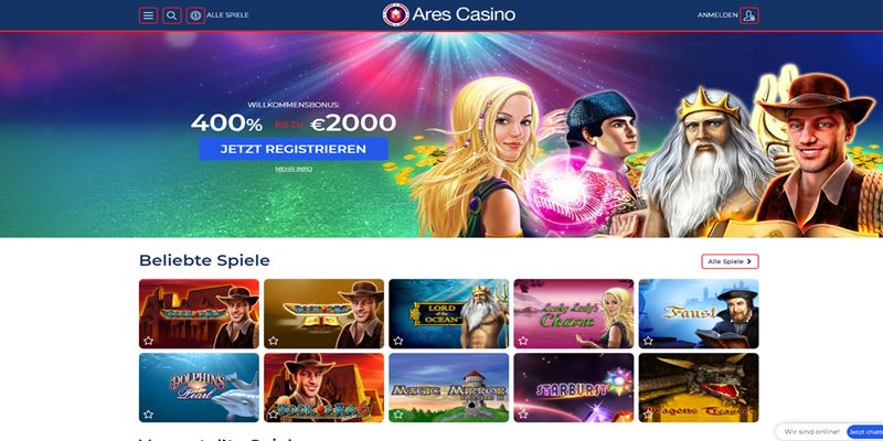 Ares Casino Test