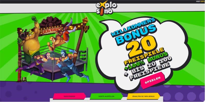 20 Freispiele Ohne Einzahlung Im Explosino Casino Plus 500