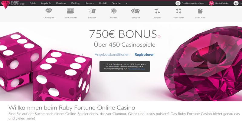 Ruby Fortune Casino Test