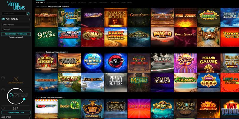 Voodoo Dreams Casino Test