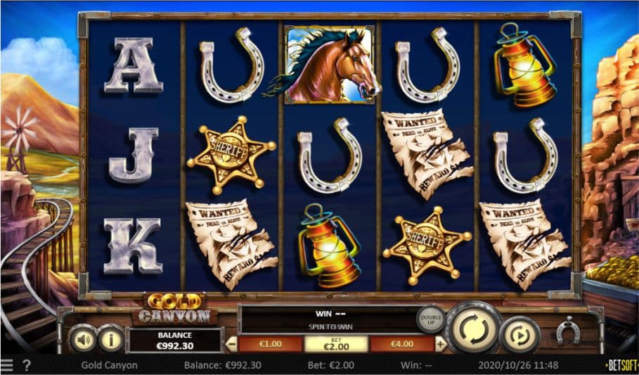 Gold Canyon Slot Symbole