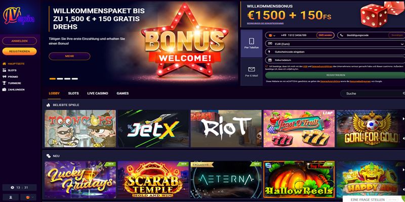 JVspin Casino Test
