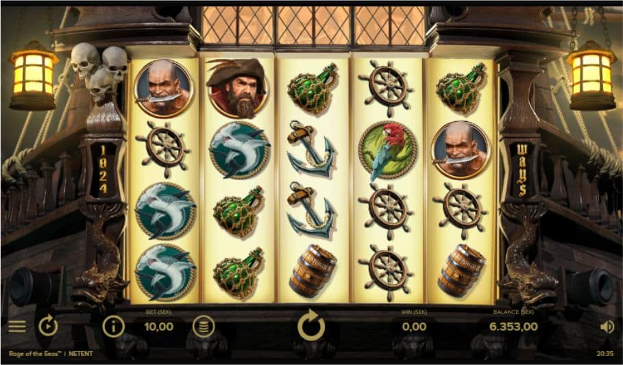 Rage of The seas Slot Symbole