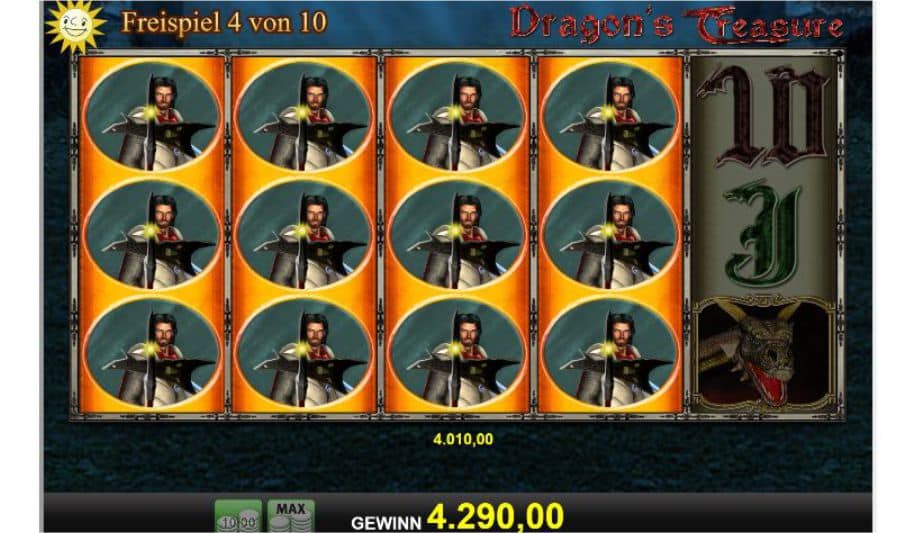 Dragons Treasure Slot Gewinn